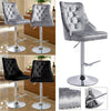 Crushed Velvet Bar Stools High Lift Swivel Stool Hub Club Cafe Breakfast Chairs