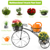 3-Tier Tricycle Plant Stand Flower Pot Bicycle Holder Rack for Home Garden Decor