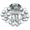 Crystal Ceiling Lamp Chandelier Flush Mount 3 Light Ф30cm Hallway Living room