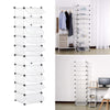 Modern 12Tier Shoes Rack Living Room Storage Shelf Organiser Box With Door uk