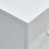 2 Drawers LED Light Bedside Table Side Nightstand Storage Organiser High Gloss