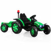 Kids Tractor and Trailer 12V Electric Children Ride on Toy Car W/ Remote Control