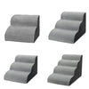 2-4 Steps Dog Stairs Pet Puppy Cat Ladder Ramp For Bed Sofa With Removable Cover