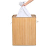 Bamboo Laundry Basket Hamper Dirty Clothes Storage Organizer Bin 100 L