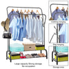 Heavy Duty Double Clothes Rail Hanging Rack Garment Display Stand Storage Shelf