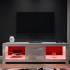Modern LED TV Stand Unit Cabinet Living Room Set Entertainment High Gloss Doors