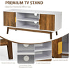 TV Stand for TVs up to 50’’ Entertainment Center Media Console Table w/ 2 Doors