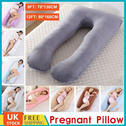 9ft / 12ft Comfort U Pillow & Case - Full Total Body Pregnancy Maternity Support