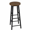 Pub Table with 2 Barstools Coffee Table 134cm and Bar Stools, Metal + Wood
