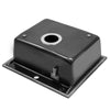 Black Stone Resin Single Bowl Kitchen Sink Undermount w/ Drainer Waste Kit 550mm