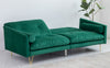 Velvet Sofa Bed Living Room Furniture 2 seater sofa bed with 2 bolister cushions