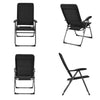 2 Pack Padded Patio Lounger Chair Patio Recliners Padded Folding Lawn Chair
