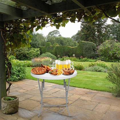 32inch Round Folding Table Dining Catering Banquet In/Outdoor Garden Party BBQ