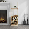 Solid Wood Pine Log Holder Rack Lumber Storage Carrier Multi Colours