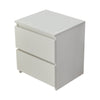 Modern White Bedside Table Cabinet Chest of Drawers Nightstand With 2 Drawers UK