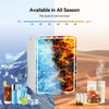 10L Mini Fridge with LED Mirror Portable Cooler Warmer Food Drinks Skincare Car
