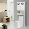 Over-The-Toilet Storage Cabinet 3-Tier Washing Machine Rack W/ Adjustable Shelf