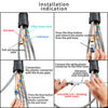 3 Ways Kitchen Mixer Taps Pure Water Filter Pull Out Spray Head Swivel Spout Tap