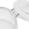 Glass Storage Jars Airtight Clip Top Lid Food Preserve Preserving Jar 500ml x 3