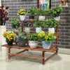 Heavy Duty Wood Plant Stand Flower Step Shelf Doorway Balcony Verandah Garden