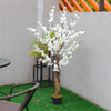 5FT Large Artificial Cherry Peach Tree Blossom Flowers Potted Plant In/Outdoor