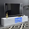 Modern TV Unit Cabinet Stand Matt Body & High Gloss Doors LED Light Livingroom