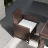 2/4xRattan Chair Bistro Garden Cushioned Chair Patio Outdoor Conservatory Wicker