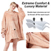 Hoodie Blanket Reversible Oversized Ultra Plush Sherpa Giant Hooded Sweatshirt