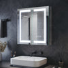 Bathroom Mirror Cabinet 630×650mm with LED Light Demister Shaver Socket Dimmable