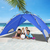 2-in-1 Instant Pop-up Tent Double-Layer Camping Tent W/ Detachable Sun Shelter