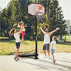 Portable Basketball Hoop Adjustable Basketball Stand Hoop Net 218.5-306.5cm