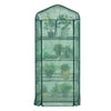 4 Tier Mini Greenhouse Outdoor Garden Plants Growhouse W/ Zippered Roll up Door