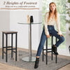 Bar Stools Set of 4 Counter Height Bar Chairs Breakfast Stool with Footrest