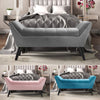 Velvet Window Seat Bench Bed End Footstool Room Sofa Pouffe Padded Lounge Chairs