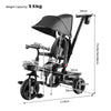 4 in 1 Baby Tricycle Kids First Bike Stroller Reversible Toddler Trike 12-60M