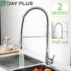 Mixer Tap Swivel Mono Lever Pull Out Hose Spray Chrome Sink Taps Modern Style