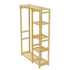 Anti-corrosion Lengthen Bamboo Clothes Rack Hanging Stand Shoe Box Basket Shelf