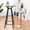 Round Stainless Steel Bar Stools Adjustable Swivel Chairs Kitchen Dining Chairs