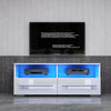 HIgh Gloss Cabinet Cupboard Sideboard Tall Display Unit White Matt RGB LED Light