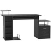HOMCOM Wood Computer Desk Laptop Workstation Drawer Shelf for Home Office