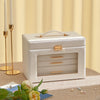 4 Layers Large Jewellery Boxes Storage Organizer Case Cabinet w/Portable Box