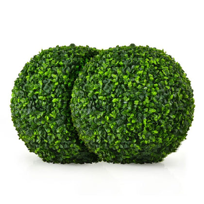 2 PCS 40cm Artificial Topiary Ball Sun Protection Realistic Topiary Tree