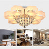 3+2 Colour Luxury Crystal LED Chandelier Hexagon/Flower Lamp Ceiling Lights