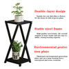 Nordic Plant Pot Stand Metal Holder Geometric Planter Chic Indoor Garden Display