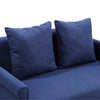 Modern 2 Seater Fabric Sofa Loveseat Couch Settee Armchair Tub Chair Grey Blue