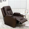 OSCAR LEATHER RECLINER w DRINK HOLDERS ARMCHAIR SOFA CHAIR RECLINING CINEMA