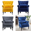 Wing Back Armchair Chesterfield Button Back Lounge Chair Scallop Shell Tub Sofa