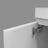 Floor or Wall Bathroom Vanity Unit Doors Drawer White with Baisn 500mm / 600mm