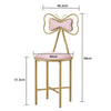 Set of 1/2 Vanity Chair Thicken Padded Lounge Dresser Seat Makeup Stool for Girl