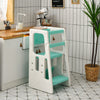 Kids Non-slip Kitchen Step Stool Toddler Learning Stool with Double Safety Rails